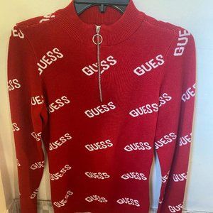 Red guess sweater (sz L)